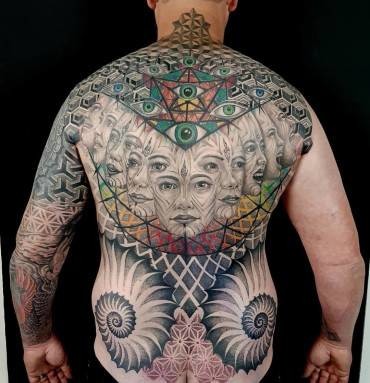 Psychedelic Backpiece