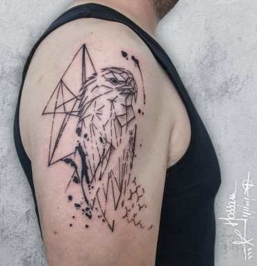 eagle tattoo abstract