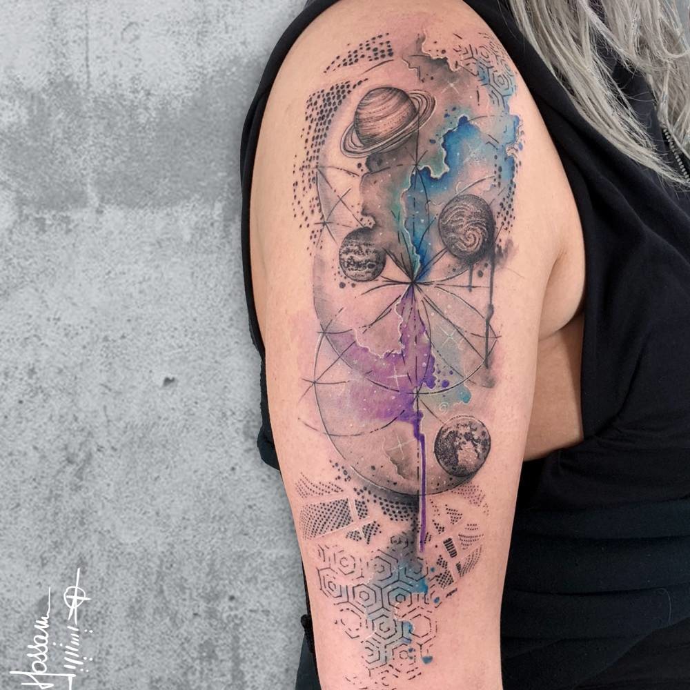 Share 143+ tattoo galaxy best