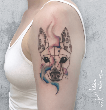 dog watercolor