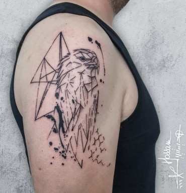 eagle tattoo abstract