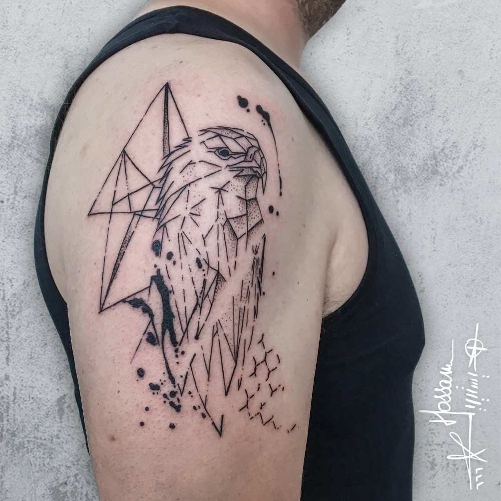 eagle tattoo abstract