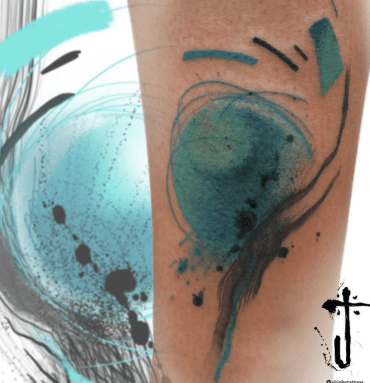 Abstract brushstroke