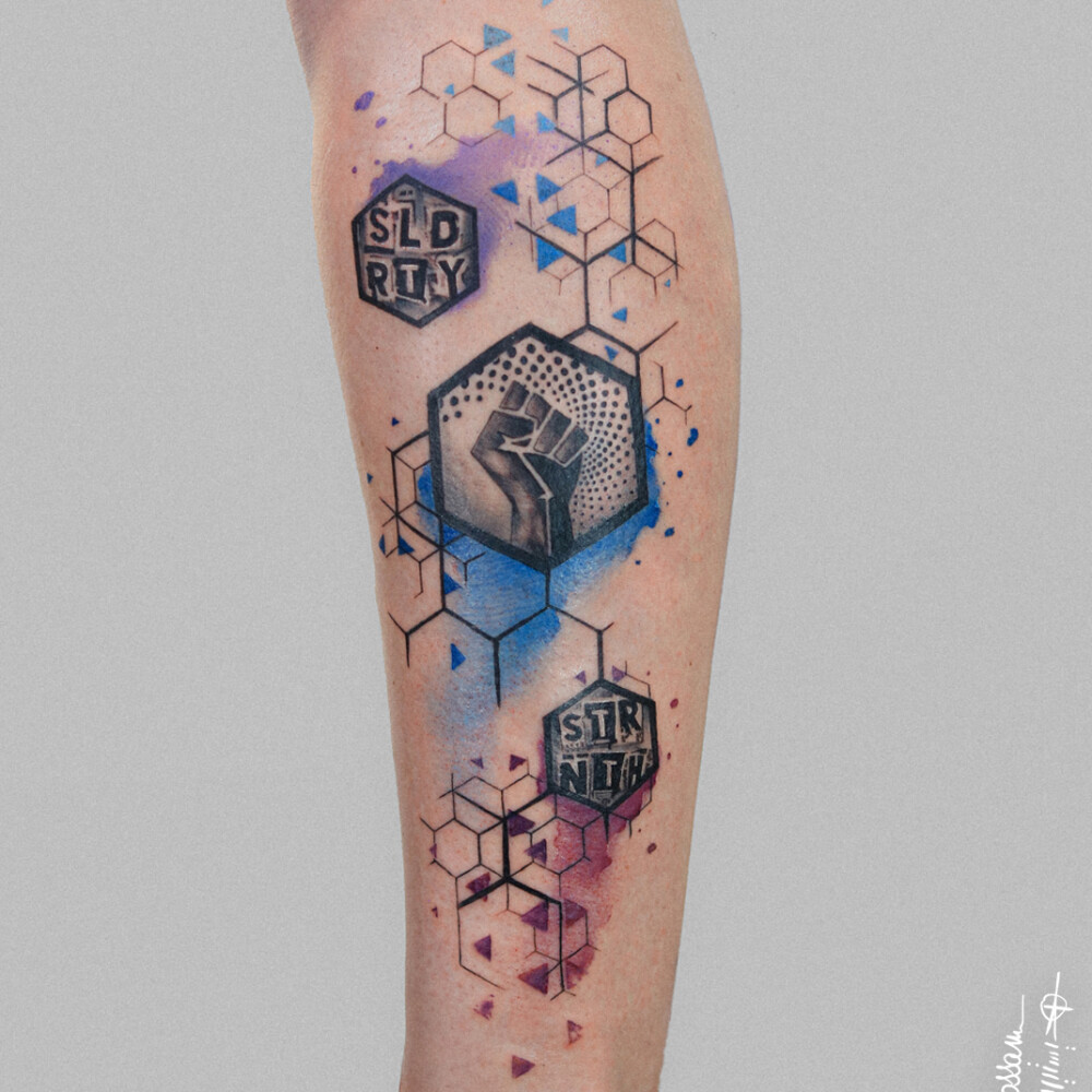 Patricks Nadel  Geometric  Abstract Compass Tattoo by derstecher1   geometric abstract compass fineline dotwork color arm sleeve tattoo  geometrictattoo abstracttattoo compasstattoo finelinetattoo  dotworktattoo colortattoo armtattoo 